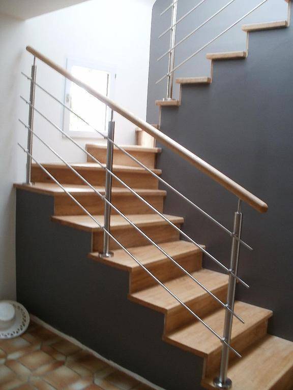 escalier artisanal en chêne